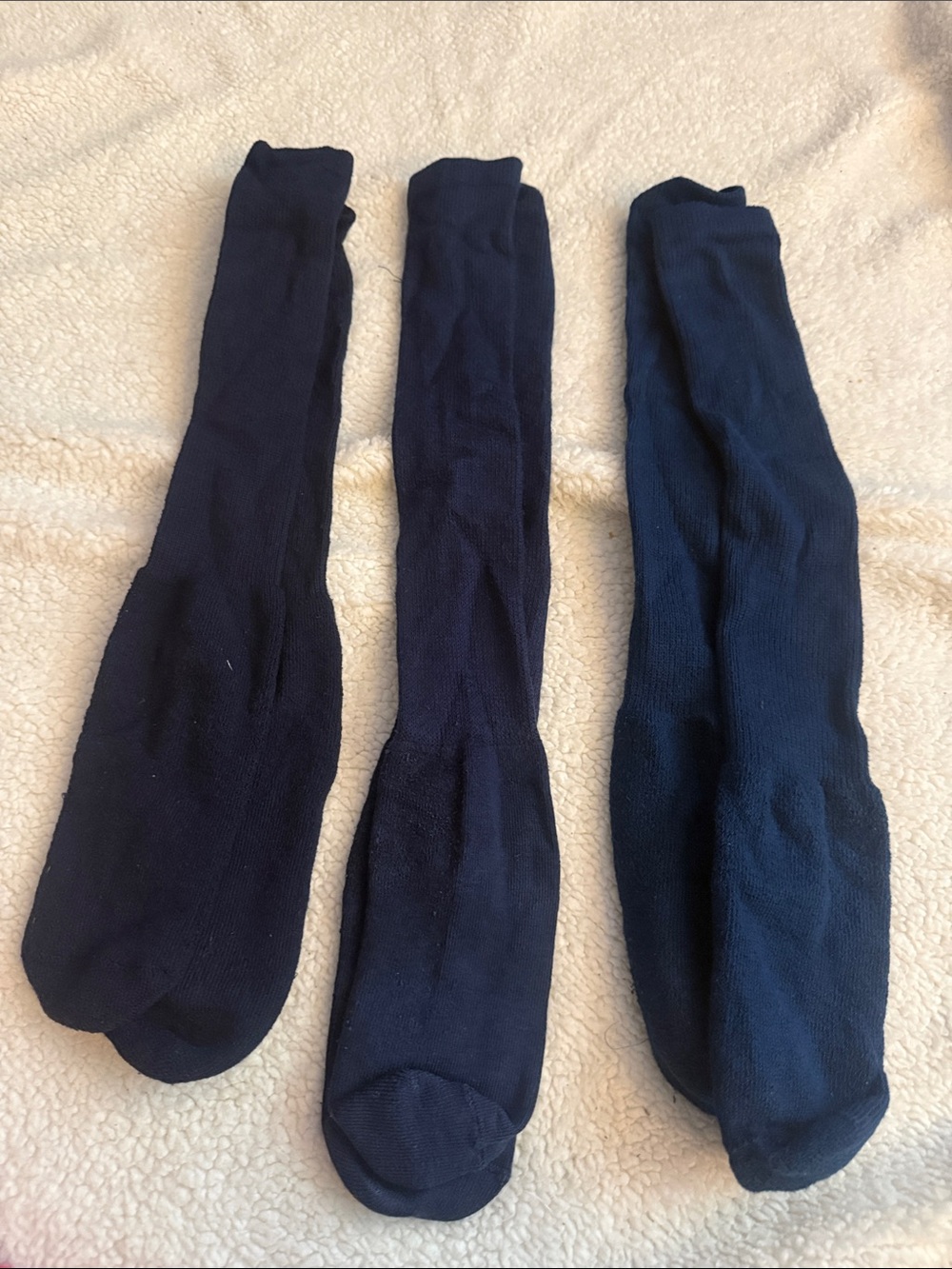 Soccer  Navy Crew Socks - Pack of 3